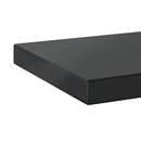vidaXL 2 db fekete rozsdamentes acél fali polc 100 x 23,5 cm