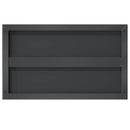 vidaXL 2 db fekete rozsdamentes acél fali polc 75 x 30 x 3 cm