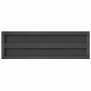 vidaXL 2 db fekete rozsdamentes acél fali polc 75 x 23,5 cm