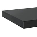 vidaXL 2 db fekete rozsdamentes acél fali polc 75 x 23,5 x 3 cm