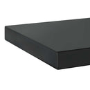 vidaXL 2 db fekete rozsdamentes acél fali polc 75 x 23,5 cm