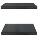 vidaXL 2 db fekete rozsdamentes acél fali polc 50 x 40 cm