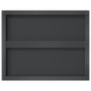 vidaXL 2 db fekete rozsdamentes acél fali polc 50 x 40 cm