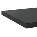 vidaXL 2 db fekete rozsdamentes acél fali polc 50 x 40 cm