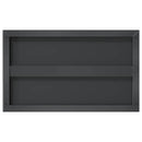 vidaXL 2 db fekete rozsdamentes acél fali polc 50 x 30 cm