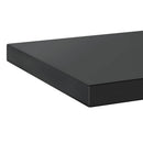 vidaXL 2 db fekete rozsdamentes acél fali polc 50 x 30 cm