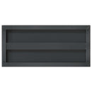 vidaXL 2 db fekete rozsdamentes acél fali polc 50 x 23,5 cm