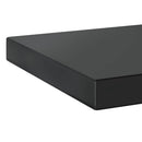 vidaXL 2 db fekete rozsdamentes acél fali polc 50 x 23,5 cm