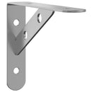 vidaXL 4 db ezüstszínű rozsdamentes acél polctartó 15 x 2,5 x 11,5 cm