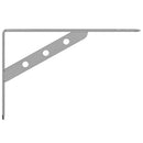 vidaXL 4 db ezüstszínű rozsdamentes acél polctartó 23,5x2,5x15,5 cm