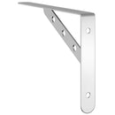 vidaXL 4 db ezüstszínű rozsdamentes acél polctartó 23,5x2,5x15,5 cm