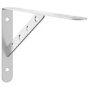 vidaXL 4 db ezüstszínű rozsdamentes acél polctartó 30x2,5x15,5 cm