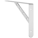 vidaXL 4 db ezüstszínű rozsdamentes acél polctartó 30x2,5x15,5 cm