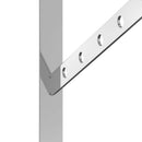 vidaXL 4 db ezüstszínű rozsdamentes acél polctartó 30x2,5x15,5 cm