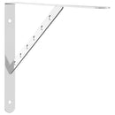 vidaXL 4 db ezüstszínű rozsdamentes acél polctartó 40 x 2,5 x 25 cm