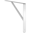 vidaXL 4 db ezüstszínű rozsdamentes acél polctartó 40 x 2,5 x 25 cm