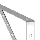 vidaXL 4 db ezüstszínű rozsdamentes acél polctartó 40 x 2,5 x 25 cm