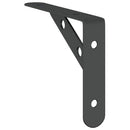 vidaXL 4 db fekete rozsdamentes acél polctartó 15 x 2,5 x 11,5 cm