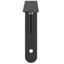 vidaXL 4 db fekete rozsdamentes acél polctartó 20 x 2,5 x 14 cm