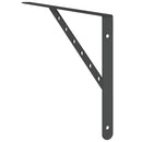 vidaXL 4 db fekete rozsdamentes acél polctartó 40 x 2,5 x 25 cm