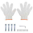 vidaXL 2 szintes ezüst rozsdamentes acél fali polc 75 x 30 x 60 cm