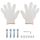 vidaXL 2 szintes ezüst rozsdamentes acél fali polc 50 x 30 x 48 cm