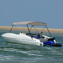 vidaXL szürke kétágú bimini tető 180 x 130 x 110 cm