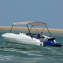 vidaXL szürke kétágú bimini tető 180 x 150 x 110 cm