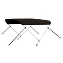 vidaXL fekete kétágú bimini tető 150 x 120 x 110 cm