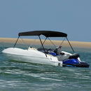 vidaXL fekete kétágú bimini tető 150 x 120 x 110 cm