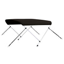 vidaXL fekete kétágú bimini tető 180 x 130 x 110 cm