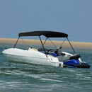 vidaXL fekete kétágú bimini tető 180 x 130 x 110 cm