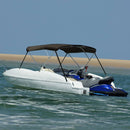vidaXL fekete háromágú bimini tető 183 x 140 x 137 cm