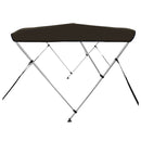 vidaXL fekete háromágú bimini tető 183 x 160 x 137 cm