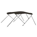 vidaXL fekete háromágú bimini tető 183 x 160 x 137 cm