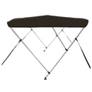 vidaXL fekete háromágú bimini tető 183 x 196 x 137 cm