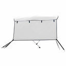 vidaXL háromágú bimini tető oldalfalakkal 183 x (137-152) x 137 cm