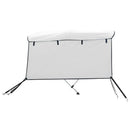 vidaXL háromágú bimini tető oldalfalakkal 183 x (185-198) x 137 cm