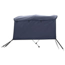 vidaXL háromágú bimini tető oldalfalakkal 183 x (154-167) x 137 cm