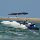 vidaXL háromágú bimini tető oldalfalakkal 183 x (154-167) x 137 cm