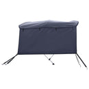 vidaXL háromágú bimini tető oldalfalakkal 183 x (185-198) x 137 cm