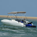 vidaXL háromágú bimini tető oldalfalakkal 183 x (154-167) x 137 cm