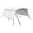 vidaXL négyágú bimini tető oldalfalakkal 243 x (185-198) x 137 cm