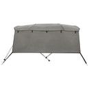 vidaXL négyágú bimini tető oldalfalakkal 243 x (185-198) x 137 cm