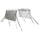 vidaXL háromágú bimini tető hálós oldalfalakkal 183x(137-152)x137 cm