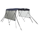 vidaXL háromágú bimini tető hálós oldalfalakkal 183x(137-152)x137 cm