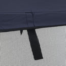 vidaXL háromágú bimini tető hálós oldalfalakkal 183x(137-152)x137 cm