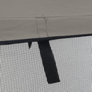 vidaXL háromágú bimini tető hálós oldalfalakkal 183x(137-152)x137 cm