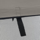vidaXL háromágú bimini tető hálós oldalfalakkal 183x(154-167)x137 cm
