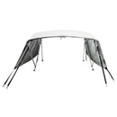 vidaXL négyágú bimini tető hálós oldalfalakkal 243x(170-182)x137 cm